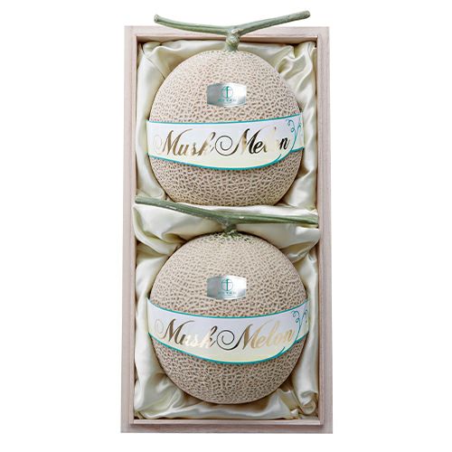 マスクメロン（桐箱）2個入（各約1.4kg） | 銀座千疋屋オンライン