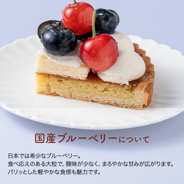 国産ブルーベリーと山形県産さくらんぼのタルト | 銀座千疋屋