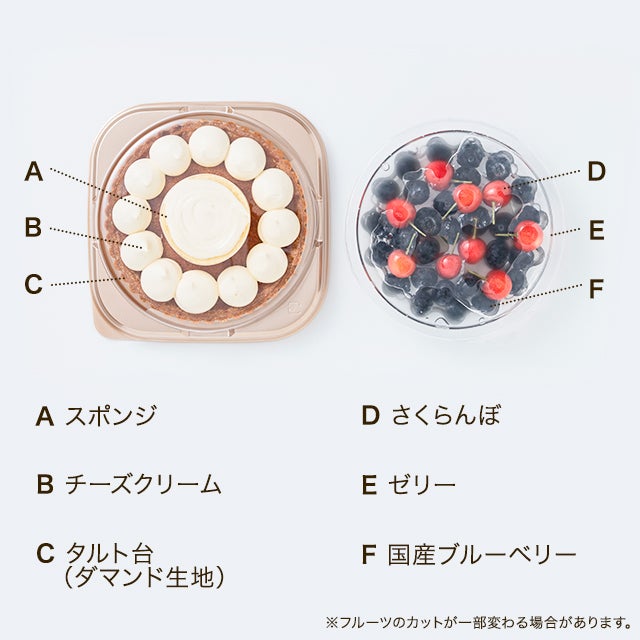 国産ブルーベリーと山形県産さくらんぼのタルト | 銀座千疋屋
